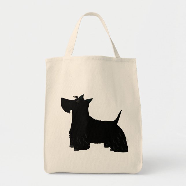 Bolsa de Tote de la Compra Terrier Escocesa (Frente)