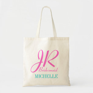 Bolsa de tote de la dama de honor de la novia pers