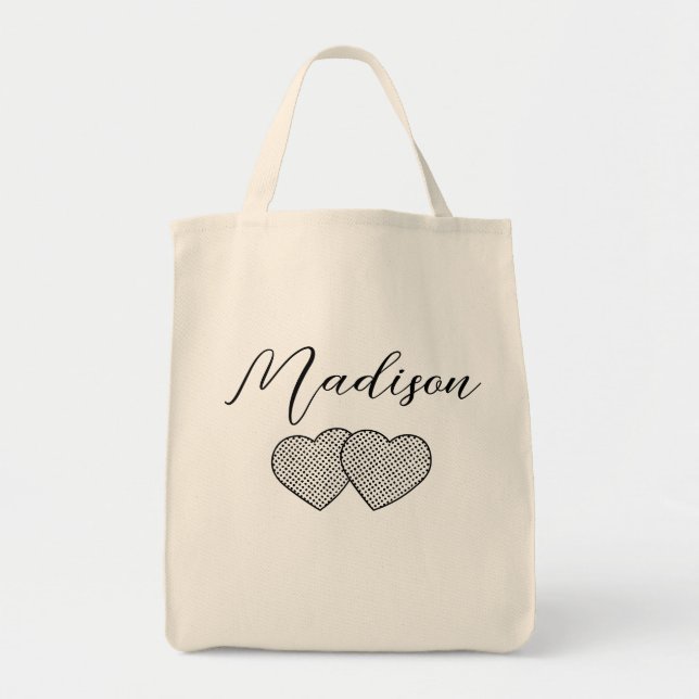 Bolsa de tote de la dama de honor personalizada (Frente)