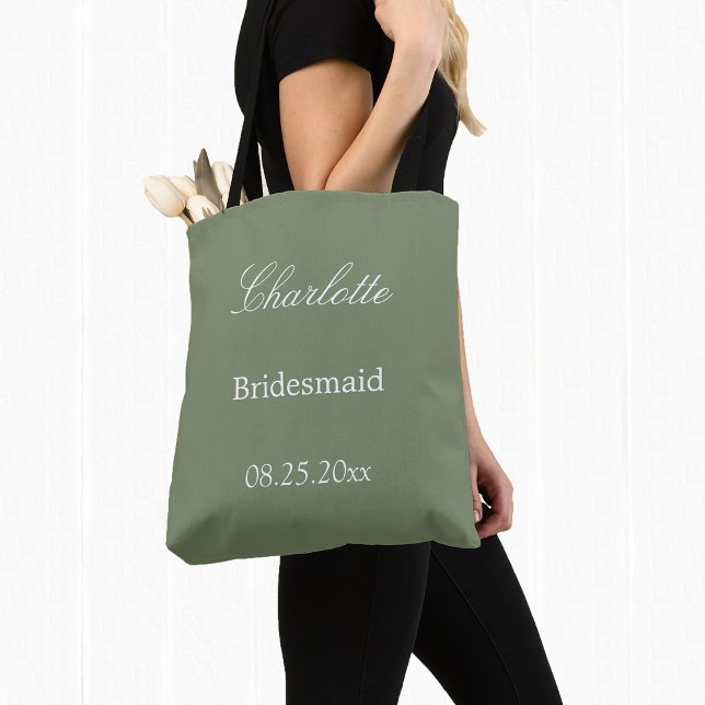 Bolsa de Tote de la elegante dama de honor verde s (Subido por el creador)