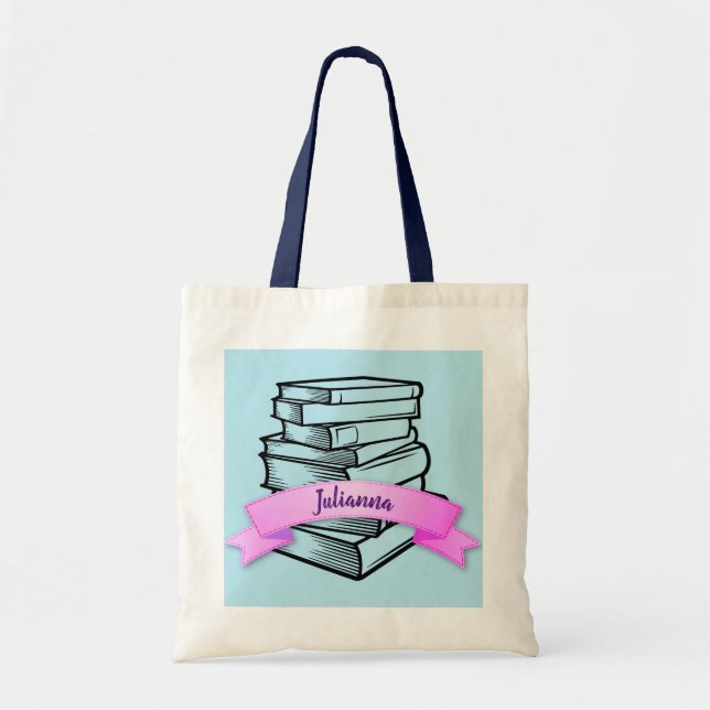 Bolsa de Tote de la Escuela/Biblioteca de Nombres  (Frente)