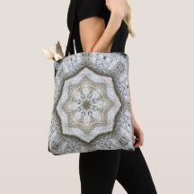 Bolsa De Tote De La Estrella Gris De Hormigón