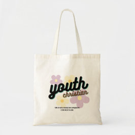 Bolsa de tote de la flor cristiana personalizada