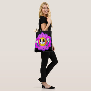 Bolsa de tote de la flor de paz