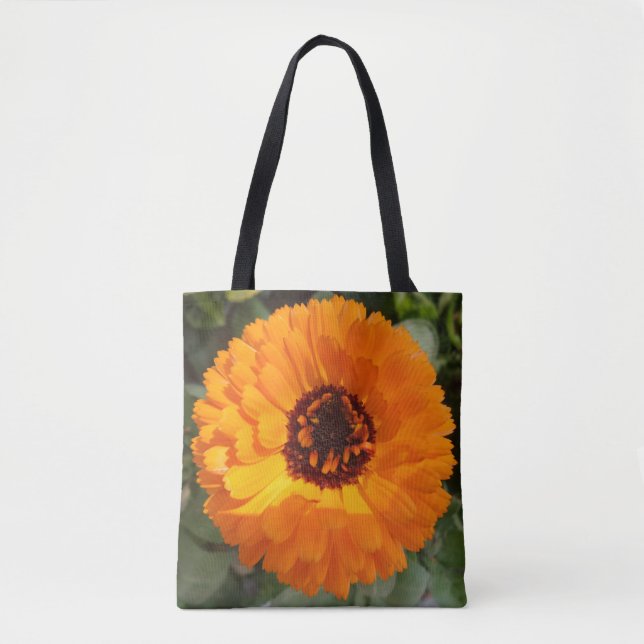 Bolsa de tote de la flor del naranja (Anverso)
