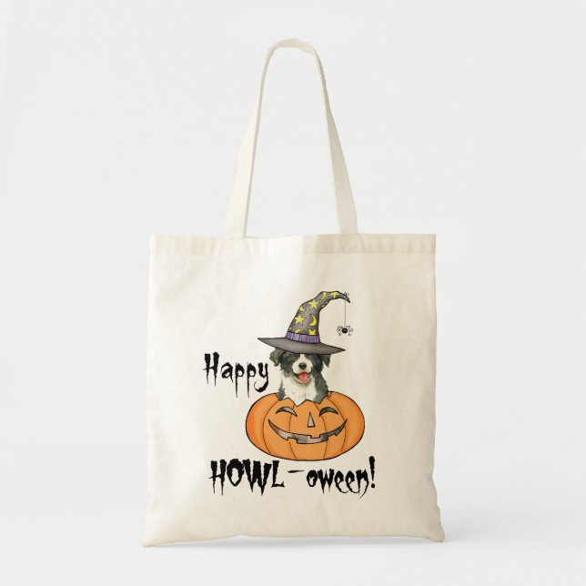 Bolsa de tote de la frontera de Halloween (Frente)
