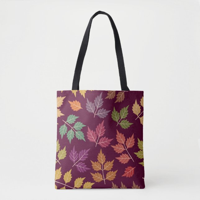 Bolsa De Tote De La Hoja De Otoño Colorida (Anverso)