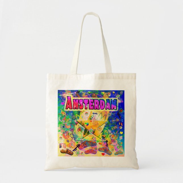 Bolsa de Tote de la hora de la época de Ámsterdam (Frente)