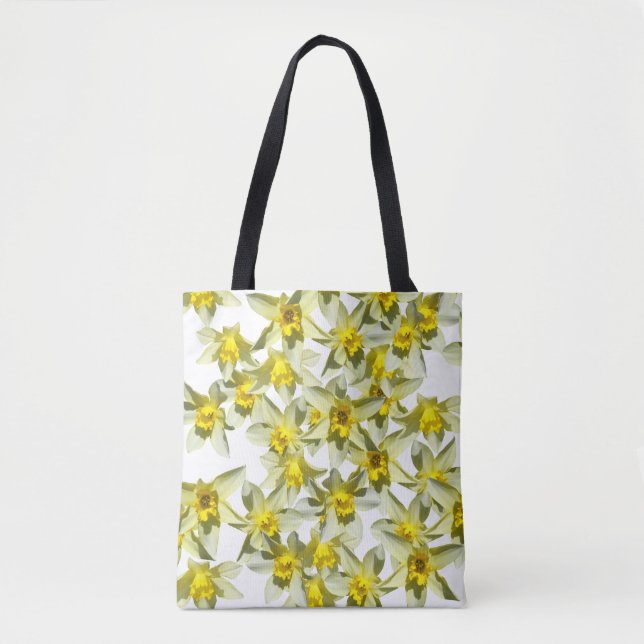 Bolsa De Tote De La Impresión De Las Flores De Pri (Anverso)