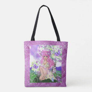 Bolsa de Tote de la Joven de moda o bolsa de compr