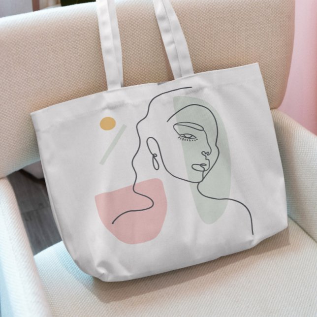 Bolsa De Tote De La Línea Continua De La Mujer (Subido por el creador)