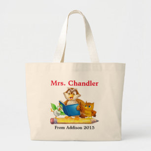 Bolsa de Tote de la Maestra de Pájaro y Lechuza