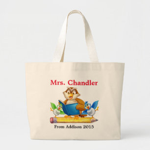 Bolsa de Tote de la Maestra de Pájaro y Lechuza