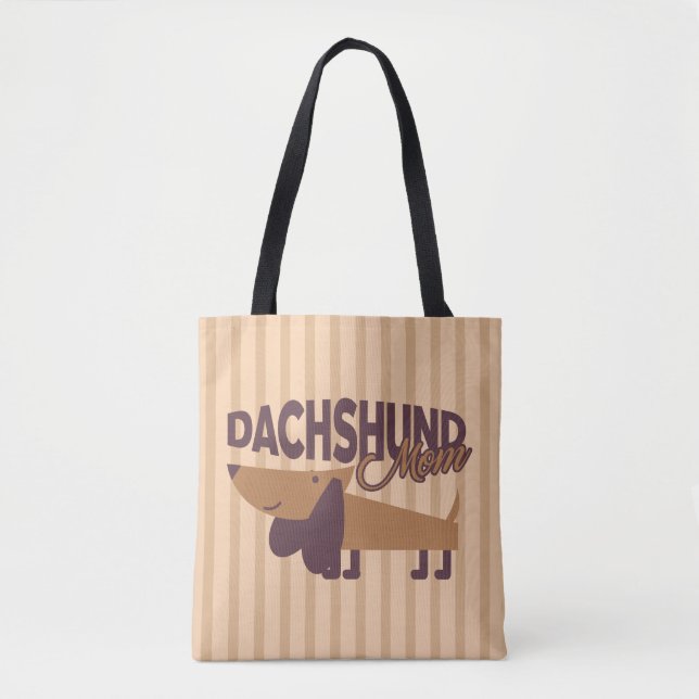Bolsa De Tote De La Mamá De Dachshund (Anverso)