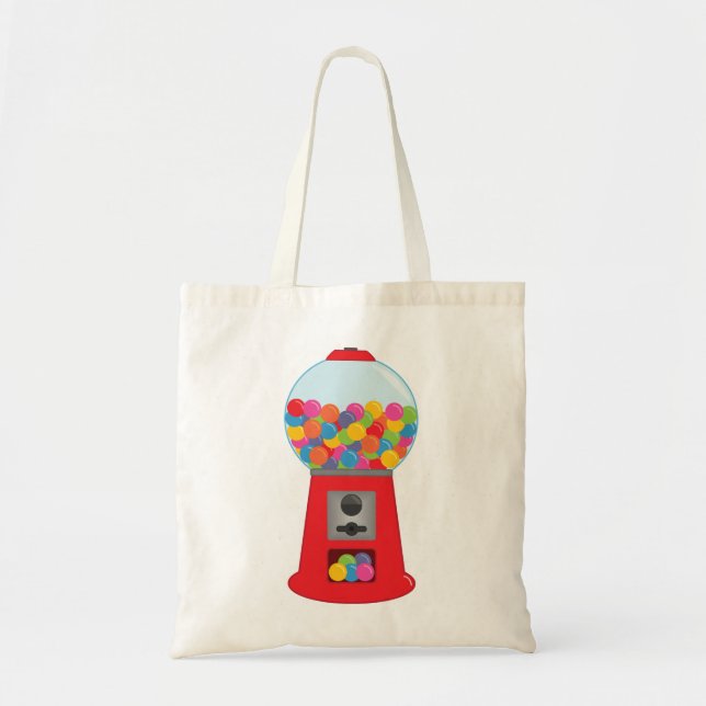 Bolsa de Tote de la Máquina Gumball Retro (Frente)