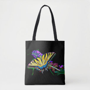 Bolsa De Tote De La Mariposa Estilizada