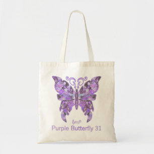 Bolsa De Tote De La Mariposa Morada 31