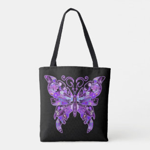 Bolsa De Tote De La Mariposa Morada 31