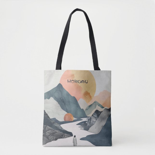 Bolsa de Tote de la Montaña Escenaria Sunrise - Es (Anverso)