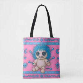 Bolsa de Tote de la Muñeca Rosa Voodoo