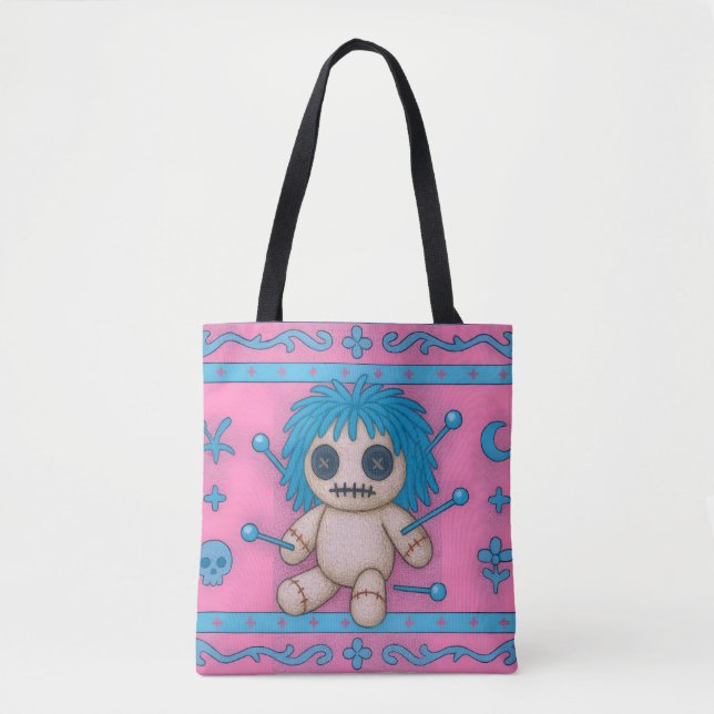 Bolsa de Tote de la Muñeca Rosa Voodoo (Anverso)