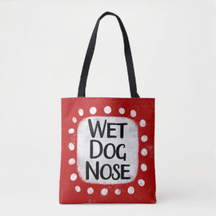 Bolsa De Tote De La Nariz De Perro Húmedo