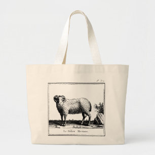 Bolsa de Tote de la oveja de la antigua Merino