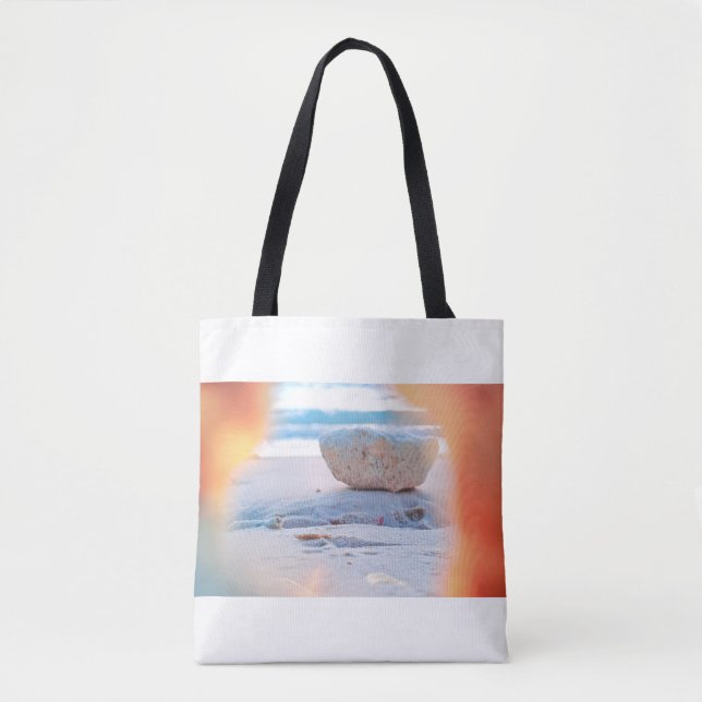 Bolsa De Tote De La Playa De Coral View (Anverso)