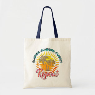 Bolsa De Tote De La Playa Del Amanecer De Verano  