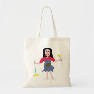 bolsa de tote de la señora limpiadora