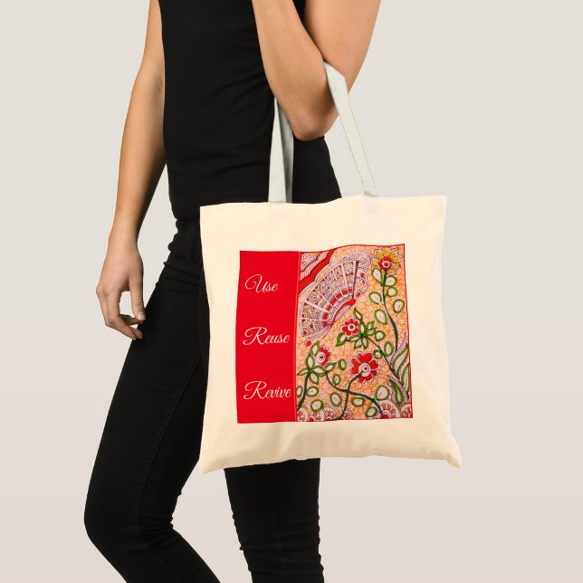 Bolsa de tote de la tienda - Mariposa roja (Anverso (producto))