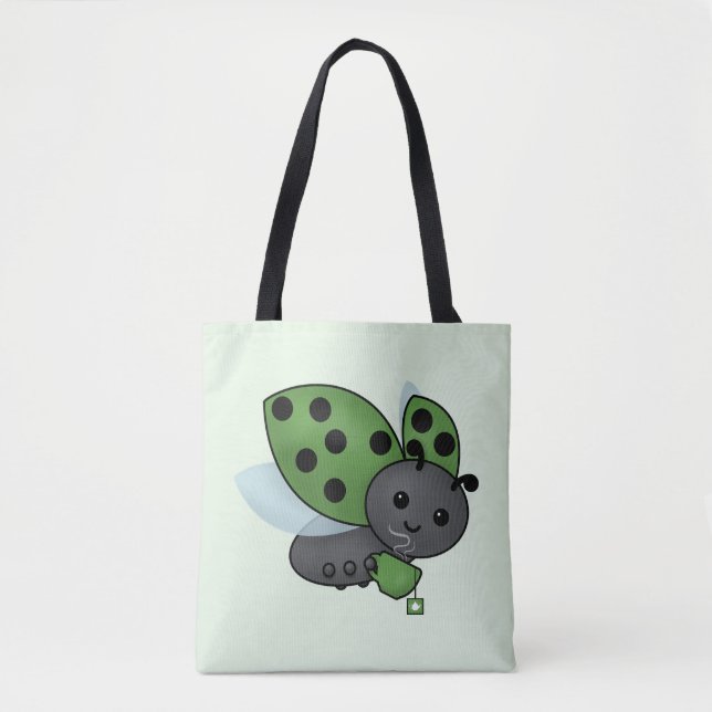 Bolsa de Tote de Ladybug para beber té (Anverso)