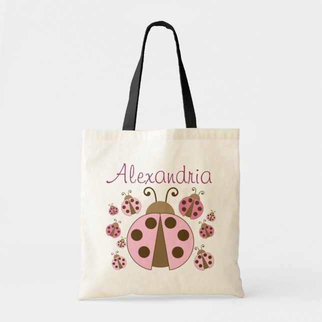 Bolsa De Tote De Ladybug Rosa (Frente)