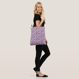 Bolsa De Tote De Las Flores De Primavera Púrpura