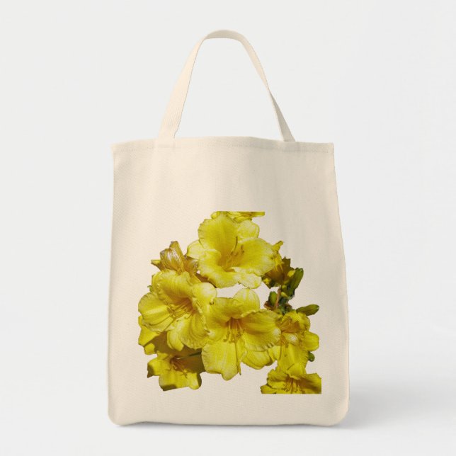 Bolsa de Tote de las pequeñas flores amarillas (Frente)