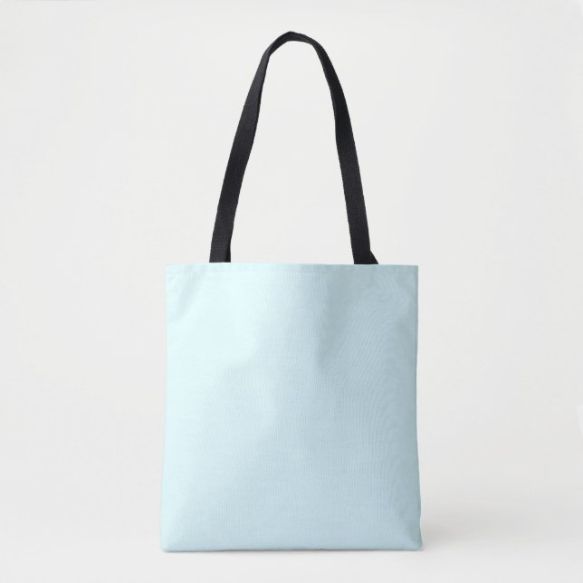 Bolsa De Tote De Lienzo Azul Claro (Anverso)