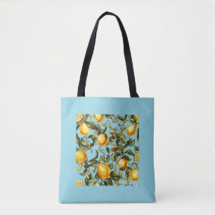 Bolsa de tote de limón y vino
