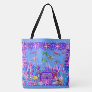 Bolsa De Tote De Los Amigos De La Tortuga Submarin