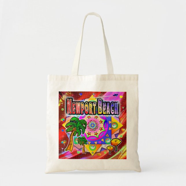 Bolsa De Tote De Los Amigos Tropicales De Newport  (Frente)