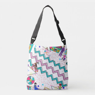 Bolsa de Tote de los años 90 retro / patines / caj