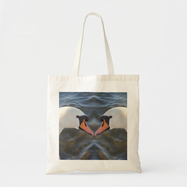 Bolsa de tote de los cisnes blancos (Frente)