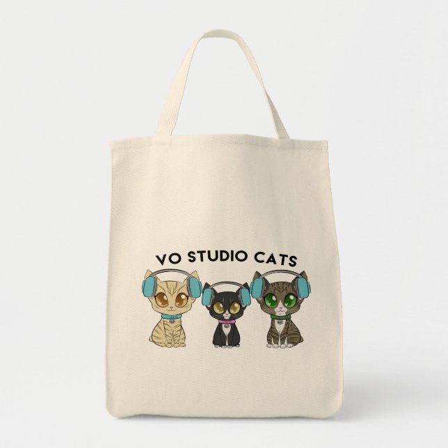 Bolsa De Tote De Los Gatos De Estudio (Frente)
