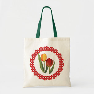 Bolsa de tote de los tulipanes del país