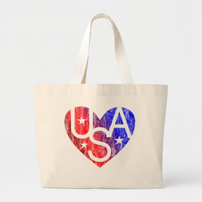 Bolsa de Tote de LOVER'S HEART® USA (Frente)