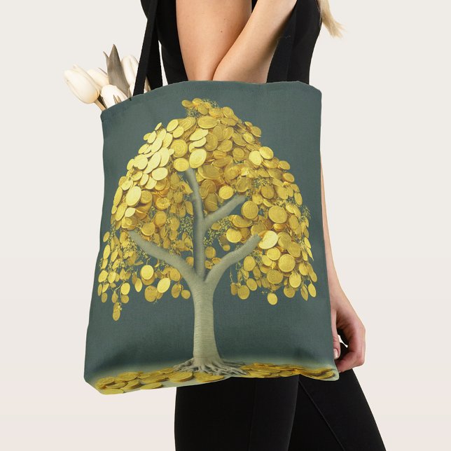 Bolsa de Tote de Lujo con un árbol de dinero estil (Subido por el creador)