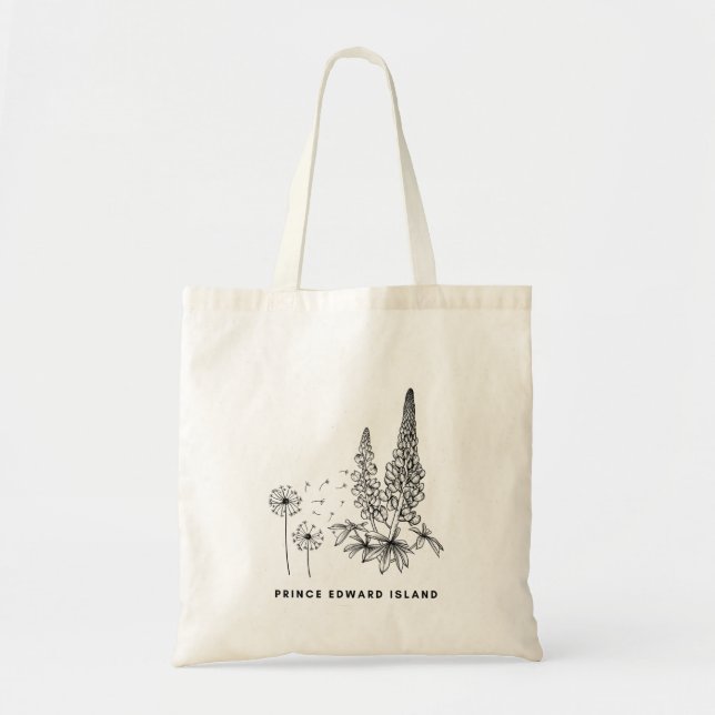 Bolsa de Tote de Lupines y Dandelions (Frente)