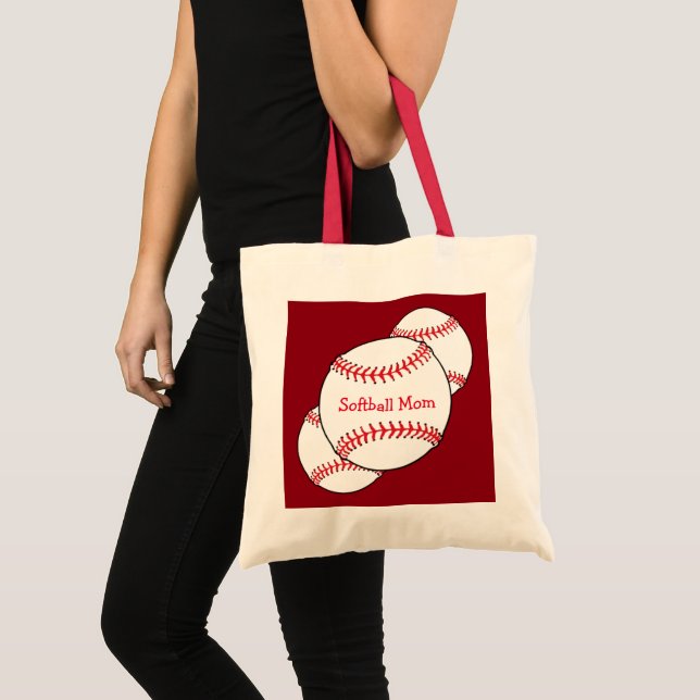 Bolsa de tote de mamá del Softball (Anverso (producto))