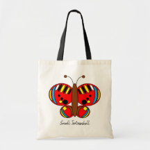 Bolsa de Tote de Mariposa de Color Cuaderno - Tort