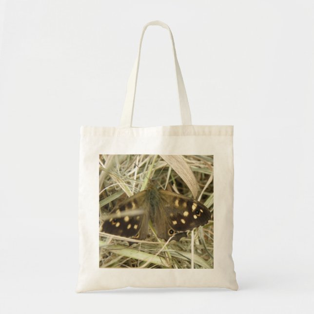 Bolsa De Tote De Mariposa De Madera Específica (Frente)