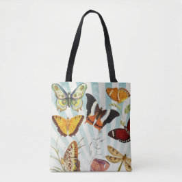 Bolsa de Tote de Mariposa inspirada en tela de épo
